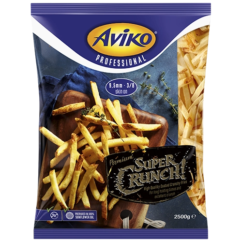 Aviko 9.5mm Super Crunch Fries thin cut Skin-on