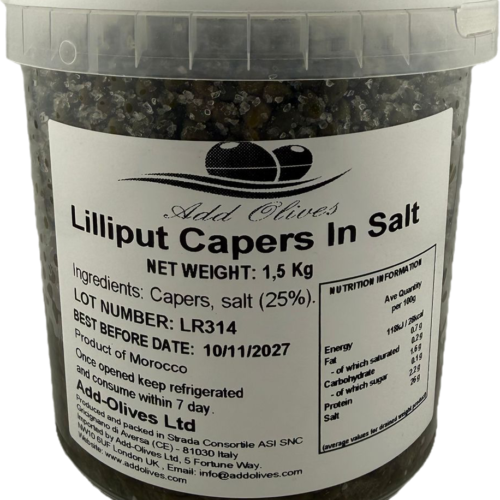 Lilliput Capers in Salt 1.5kg