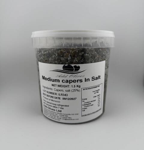 Medium Capers in Salt 1kg DW