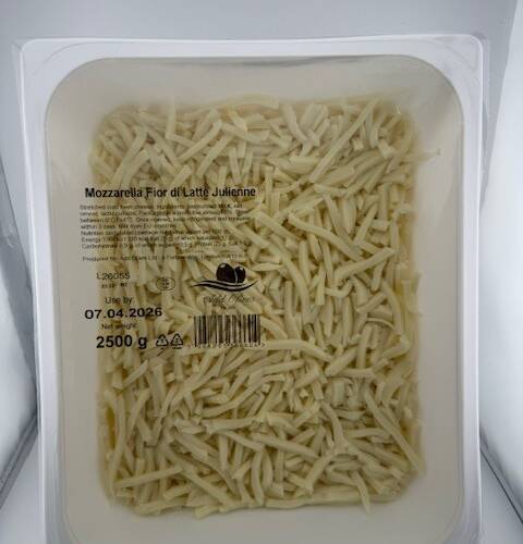 Julienne Mozzarella per pizza 2.5kg