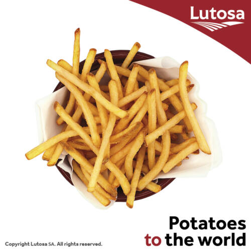 Lutosa X-tra Crispy Skinny Fries 5.5mm skin-on 4 x 2.5kg