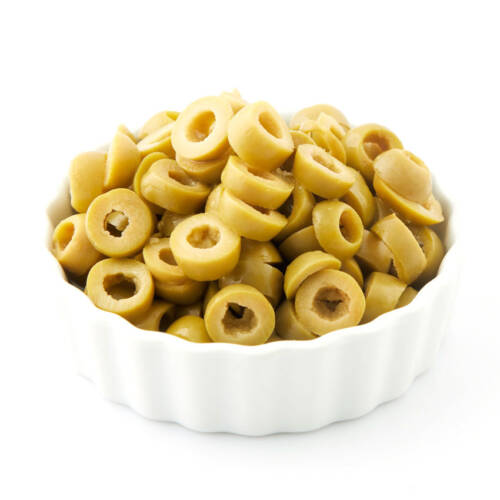 Sliced Green Olives 2kg DW