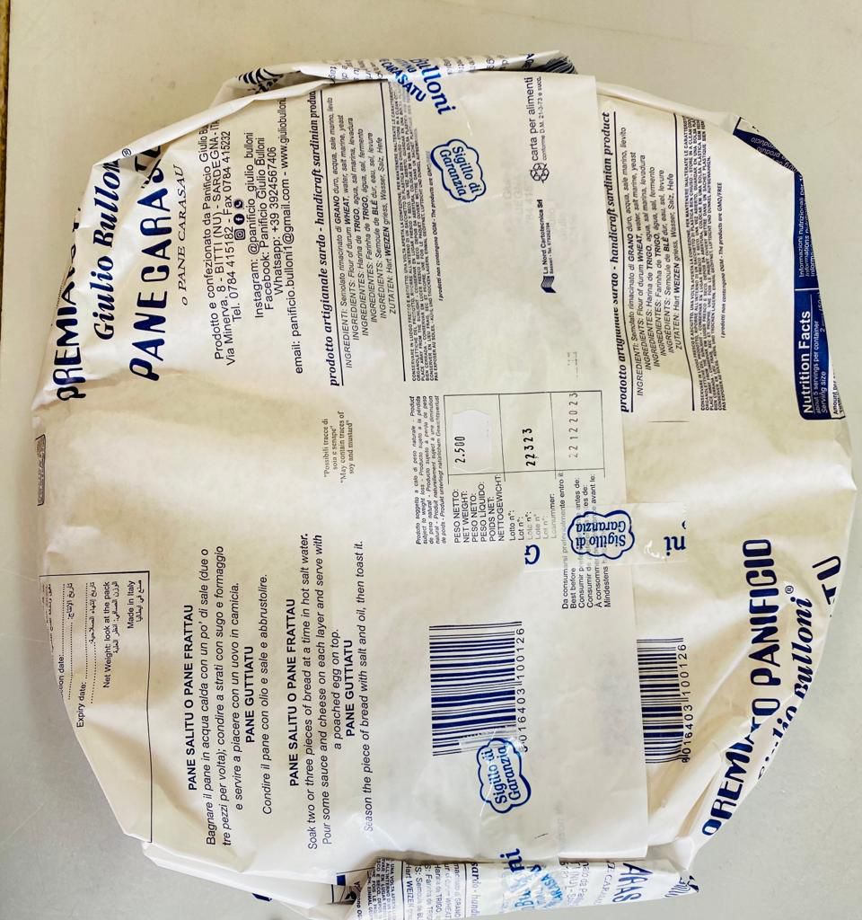 Pane Carasau 35cms 10x1kg - Image 2