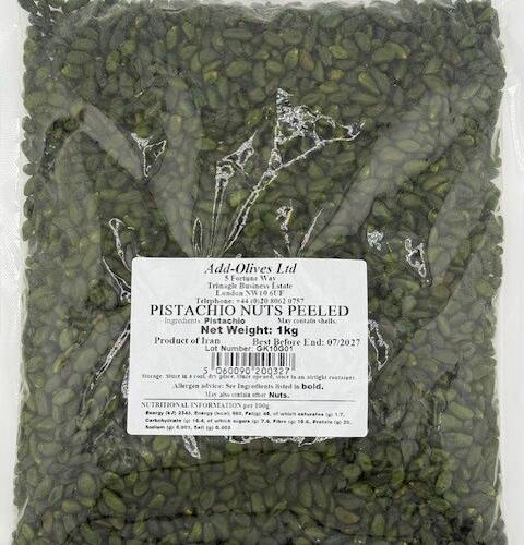 Green Peeled Pistachios 1kg