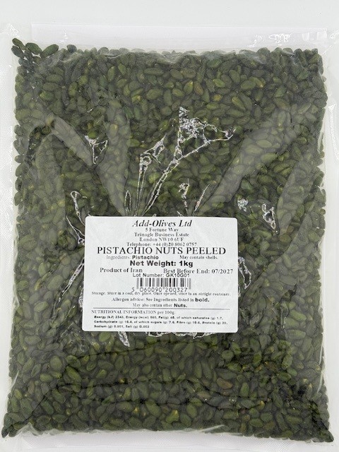 Green Peeled Pistachios 1kg