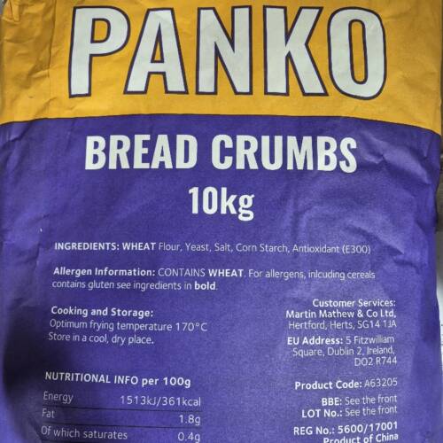 Panko Breadcrumbs 10kg sack